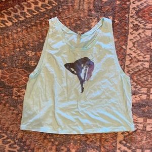 turquoise dance tank
